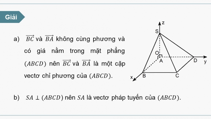 Giáo án PPT dạy thêm Toán 12 chân trời Bài 1: Phương trình mặt phẳng