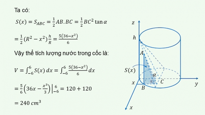 Giáo án PPT dạy thêm Toán 12 cánh diều Bài 4: Ứng dụng hình học của tích phân (P2)