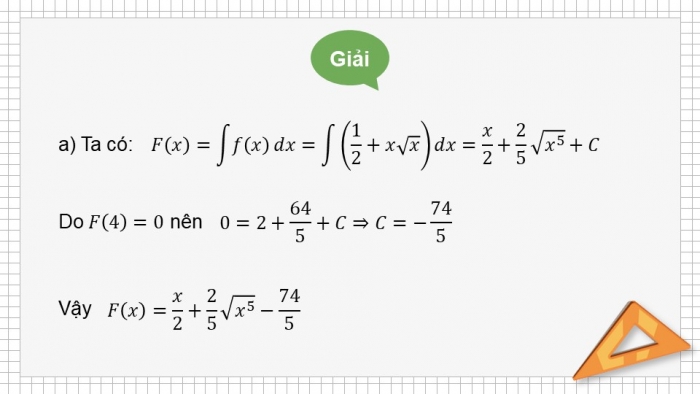 Giáo án PPT dạy thêm Toán 12 cánh diều Bài tập cuối chương IV