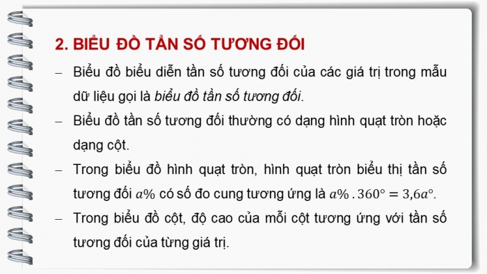 Giáo án PPT dạy thêm Toán 9 Chân trời bài 2: Bảng tần số tương đối và biểu đồ tần số tương đối