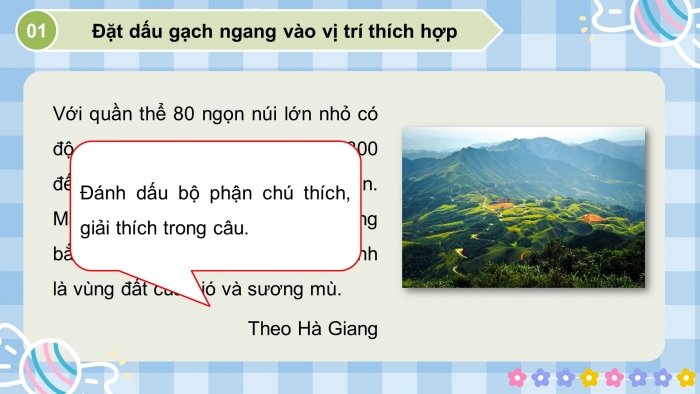 Giáo án điện tử Tiếng Việt 5 chân trời Bài 1: Luyện tập về dấu gạch ngang