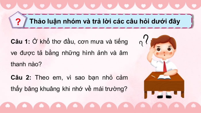 Giáo án điện tử Tiếng Việt 5 chân trời Bài 3: Thơ viết cho ngày mai