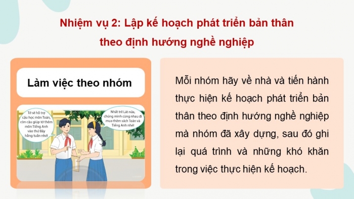 Giáo án điện tử Hoạt động trải nghiệm 9 chân trời bản 2 Chủ đề 8 Tuần 34