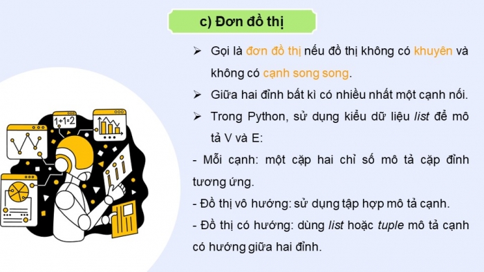 Giáo án điện tử chuyên đề Khoa học máy tính 12 kết nối Bài 11: Khái niệm đồ thị