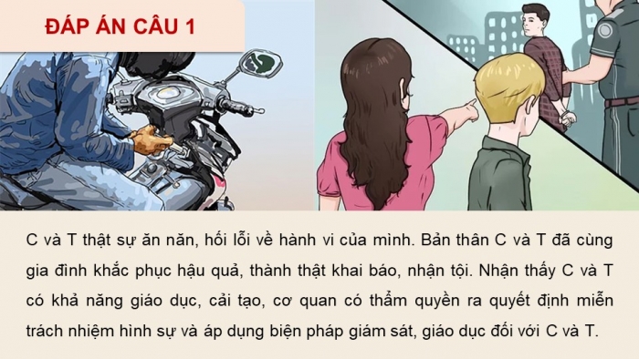 Giáo án điện tử chuyên đề Kinh tế pháp luật 10 kết nối Bài 7: Pháp luật hình sự liên quan đến người chưa thành niên