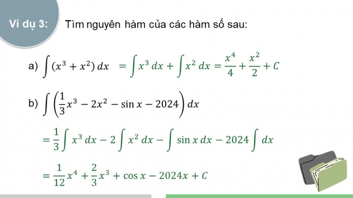 Giáo án PPT dạy thêm Toán 12 cánh diều Bài 1: Nguyên hàm