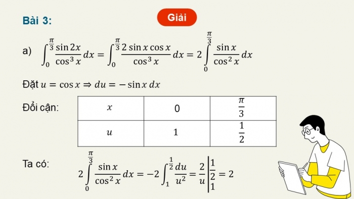 Giáo án PPT dạy thêm Toán 12 cánh diều Bài 3: Tích phân (P2)