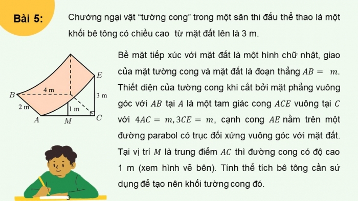 Giáo án PPT dạy thêm Toán 12 cánh diều Bài 4: Ứng dụng hình học của tích phân (P2)