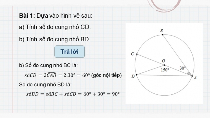 Giáo án PPT dạy thêm Toán 9 Kết nối bài 27: Góc nội tiếp