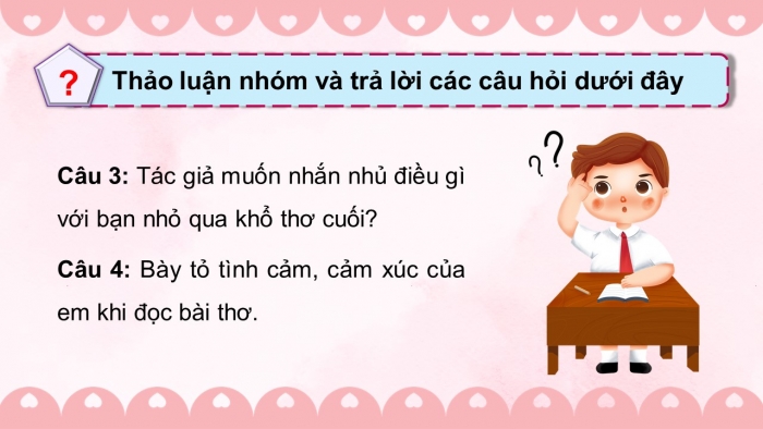 Giáo án điện tử Tiếng Việt 5 chân trời Bài 3: Thơ viết cho ngày mai