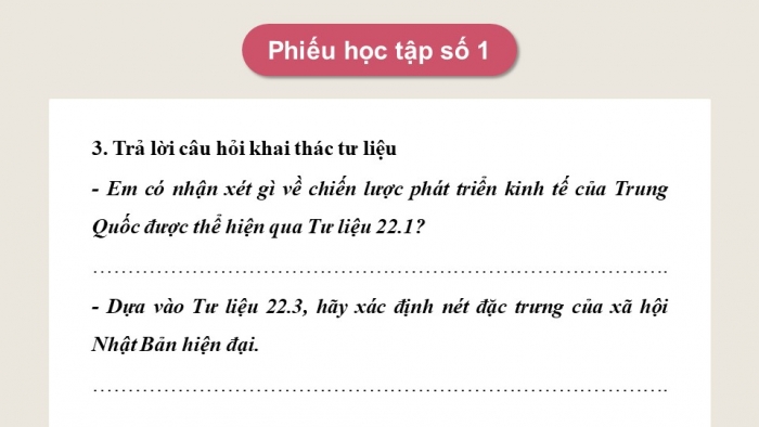 Giáo án điện tử Lịch sử 9 chân trời Bài 22: Châu Á từ năm 1991 đến nay