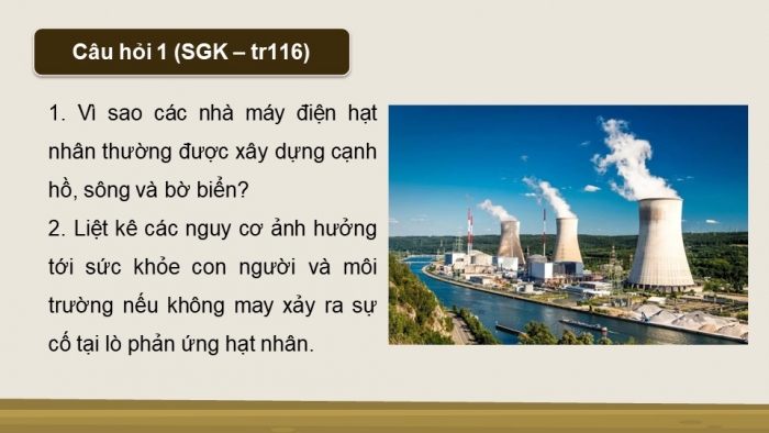 Giáo án điện tử Vật lí 12 kết nối Bài 24: Công nghiệp hạt nhân