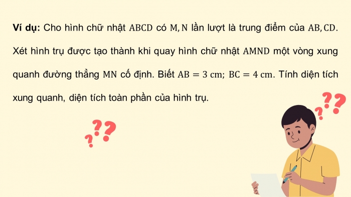 Giáo án PPT dạy thêm Toán 9 Cánh diều Bài 1: Hình trụ