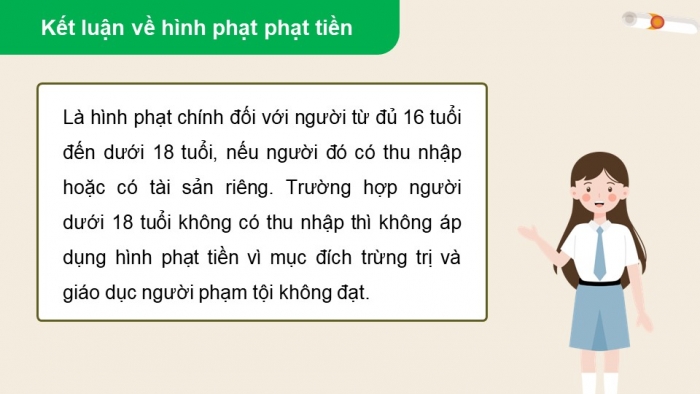 Giáo án điện tử chuyên đề Kinh tế pháp luật 10 kết nối Bài 7: Pháp luật hình sự liên quan đến người chưa thành niên (P2)