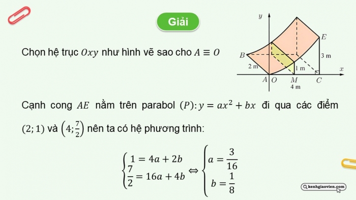 Giáo án PPT dạy thêm Toán 12 cánh diều Bài 4: Ứng dụng hình học của tích phân (P2)