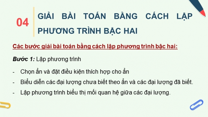 Giáo án PPT dạy thêm Toán 9 Chân trời bài 2: Phương trình bậc hai một ẩn