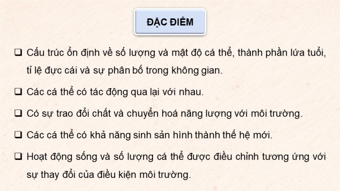 Giáo án điện tử Sinh học 12 cánh diều Bài 21: Sinh thái học quần thể