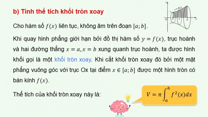 Giáo án PPT dạy thêm Toán 12 kết nối Bài 13: Ứng dụng hình học của tích phân