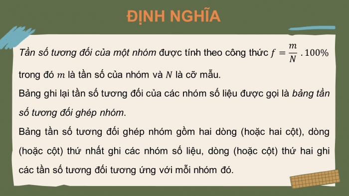 Giáo án điện tử Toán 9 chân trời Bài 3: Biểu diễn số liệu ghép nhóm