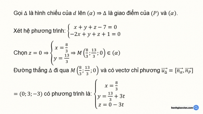 Giáo án PPT dạy thêm Toán 12 kết nối Bài 15: Phương trình đường thẳng trong không gian (P2)