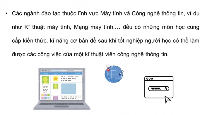 Giáo án điện tử Tin học ứng dụng 12 cánh diều Bài 1: Giới thiệu nhóm nghề Dịch vụ và Quản trị trong ngành Công nghệ thông tin