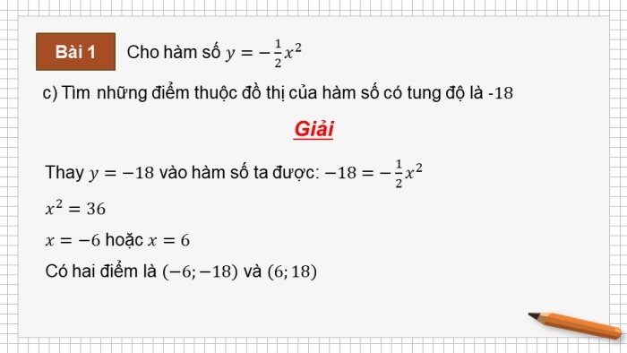 Giáo án PPT dạy thêm Toán 9 Kết nối bài 18: Hàm số y = ax^2 (a ≠ 0)