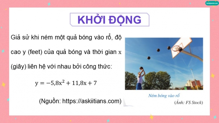 Giáo án điện tử Toán 9 cánh diều Bài 2: Phương trình bậc hai một ẩn