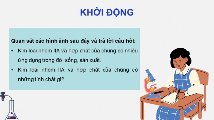 Giáo án điện tử Hoá học 12 chân trời Bài 18: Nguyên tố nhóm IIA