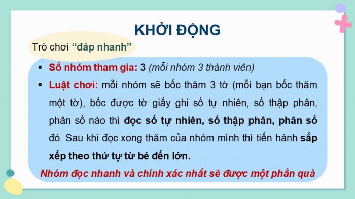 Giáo án PPT dạy thêm Toán 5 Kết nối bài 68: Ôn tập số tự nhiên, phân số, số thập phân