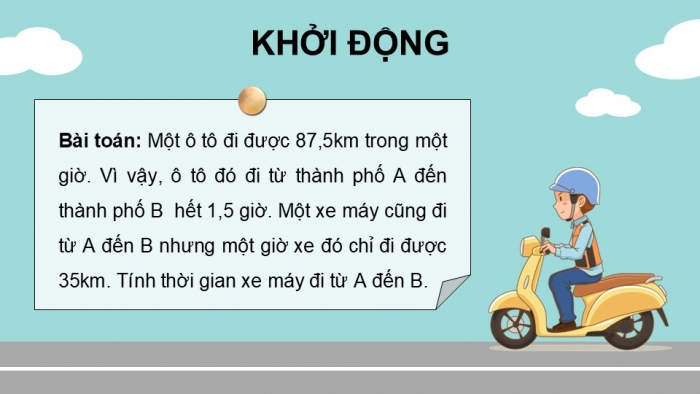 Giáo án PPT dạy thêm Toán 5 Kết nối bài 73: Ôn tập toán chuyển động đều