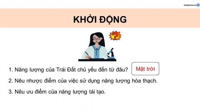 Giáo án điện tử KHTN 9 cánh diều - Phân môn Vật lí Bài tập (Chủ đề 5)