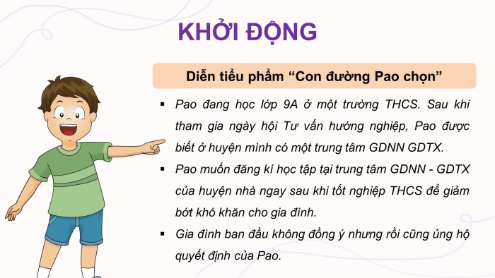 Giáo án điện tử Hoạt động trải nghiệm 9 kết nối Chủ đề 9 Tuần 2