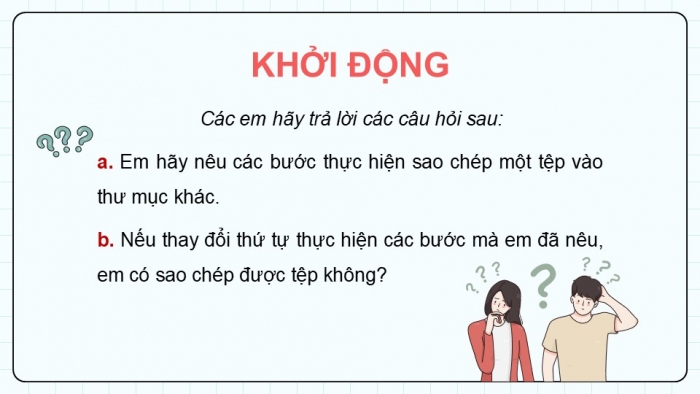 Giáo án điện tử Tin học 5 cánh diều Chủ đề F Bài 5: Cấu trúc tuần tự