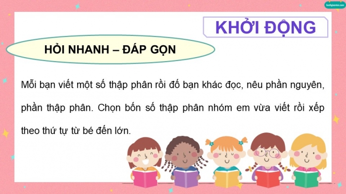 Giáo án điện tử Toán 5 cánh diều Bài 84: Ôn tập về số thập phân và các phép tính với số thập phân