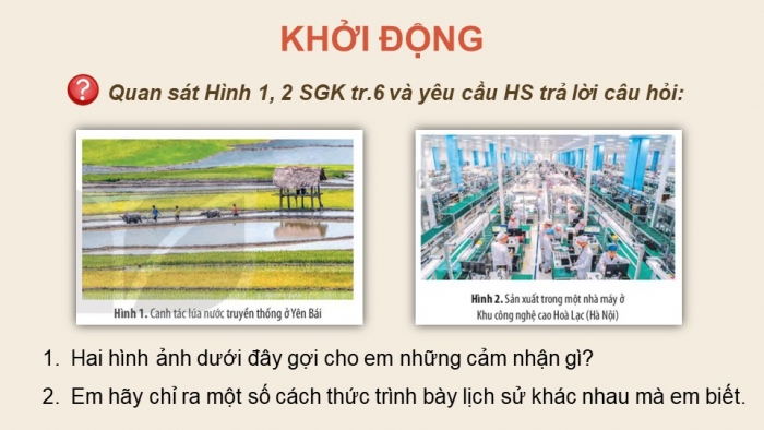 Giáo án điện tử chuyên đề Lịch sử 10 kết nối CĐ 1 P1: Thông sử và lịch sử theo lĩnh vực