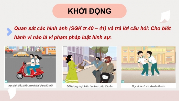 Giáo án điện tử chuyên đề Kinh tế pháp luật 10 chân trời Bài 6: Khái quát về pháp luật hình sự