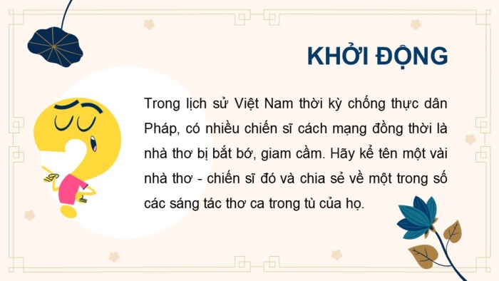 Giáo án PPT dạy thêm Ngữ văn 12 chân trời Bài 8: Nguyên tiêu (Hồ Chí Minh)