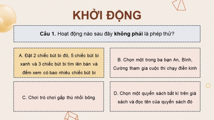 Giáo án PPT dạy thêm Toán 9 Chân trời bài tập cuối chương 8