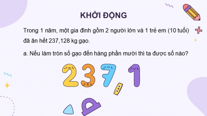 Giáo án PPT dạy thêm Toán 5 Cánh diều bài 84: Ôn tập về số thập phân và các phép tính với số thập phân