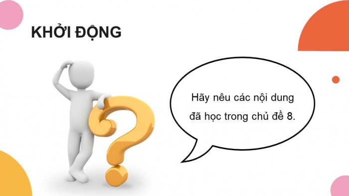 Giáo án điện tử Công nghệ 12 Điện - Điện tử Cánh diều Bài Ôn tập chủ đề 8