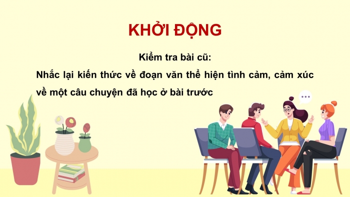 Giáo án điện tử Tiếng Việt 5 chân trời Bài 2: Tìm ý cho đoạn văn thể hiện tình cảm, cảm xúc về một câu chuyện