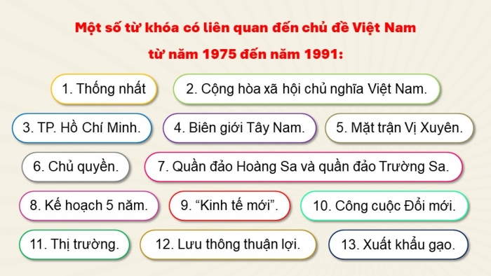 Giáo án điện tử Lịch sử 9 chân trời Bài 19: Việt Nam từ năm 1976 đến năm 1991