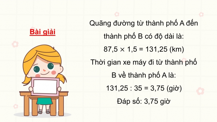 Giáo án PPT dạy thêm Toán 5 Chân trời bài 98: Ôn tập số đo thời gian, vận tốc, quãng đường, thời gian