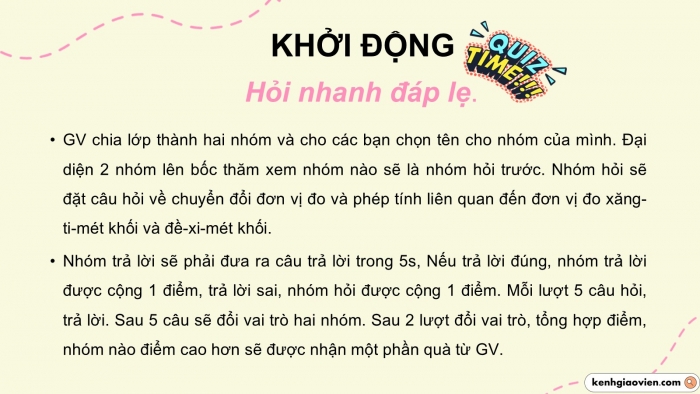 Giáo án PPT dạy thêm Toán 5 Cánh diều bài 63: Xăng-ti-mét khối. Đề-xi-mét khối