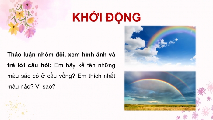 Giáo án PPT dạy thêm Tiếng Việt 5 cánh diều Bài 11: Sắc màu em yêu, Câu đơn và câu ghép, Luyện tập tả phong cảnh (Cách quan sát)