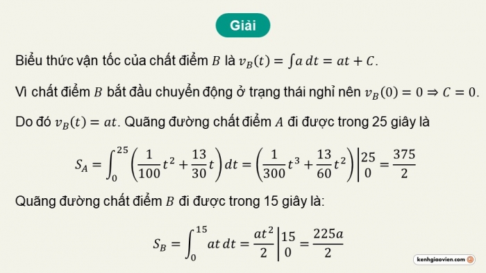 Giáo án PPT dạy thêm Toán 12 kết nối Bài 12: Tích phân