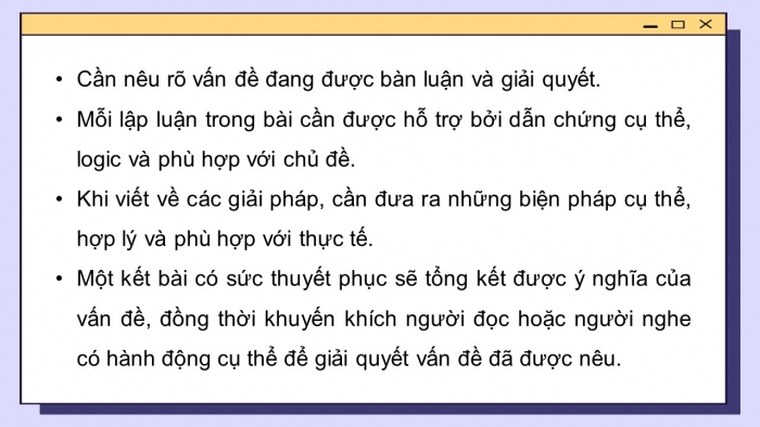 Giáo án PPT dạy thêm Ngữ văn 9 Chân trời bài 9: Viết bài văn nghị luận về một vấn đề cần giải quyết