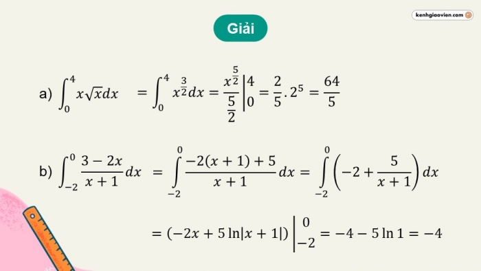 Giáo án PPT dạy thêm Toán 12 chân trời Bài 2: Tích phân