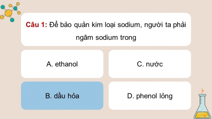 Giáo án điện tử Hoá học 12 chân trời Bài Ôn tập Chương 7