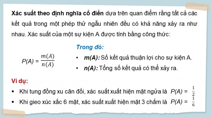 Giáo án điện tử chuyên đề Tin học ứng dụng 12 kết nối Bài 10: Tính xác suất và chọn số liệu ngẫu nhiên